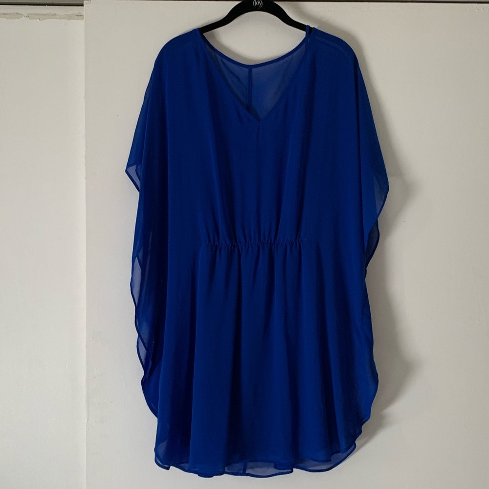 Blue mini dress